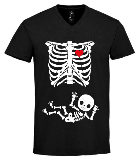 Unisex V nyakú póló