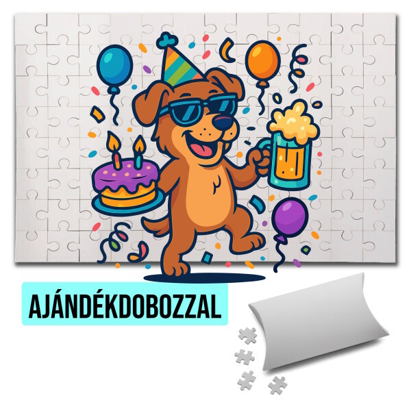 Puzzle - kirakó ajándékdobozzal