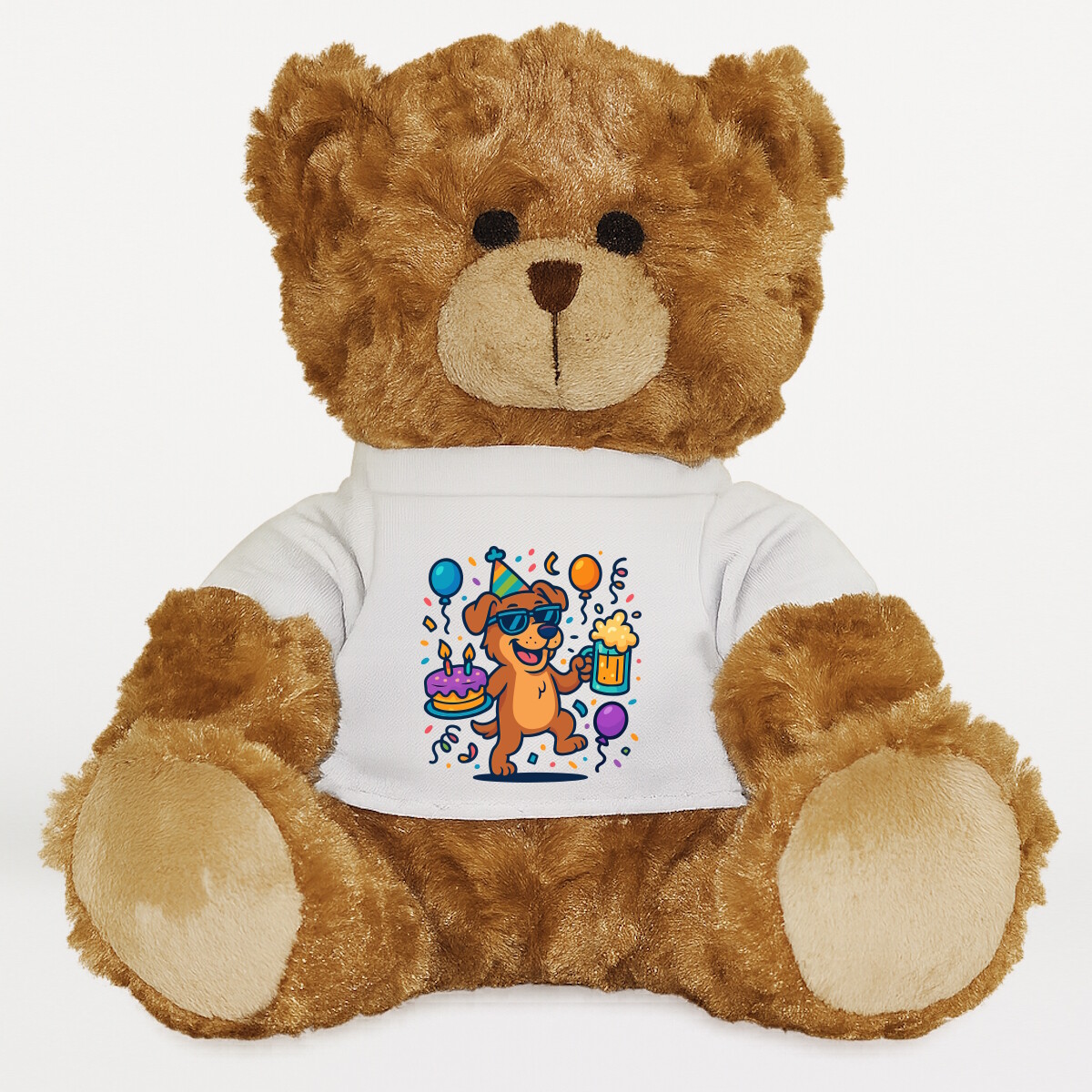 Plüssmaci egyedi pólóval