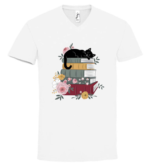 Unisex V nyakú póló