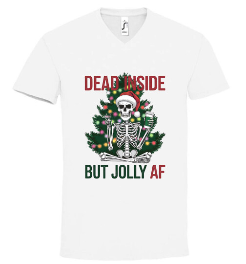 Unisex V nyakú póló