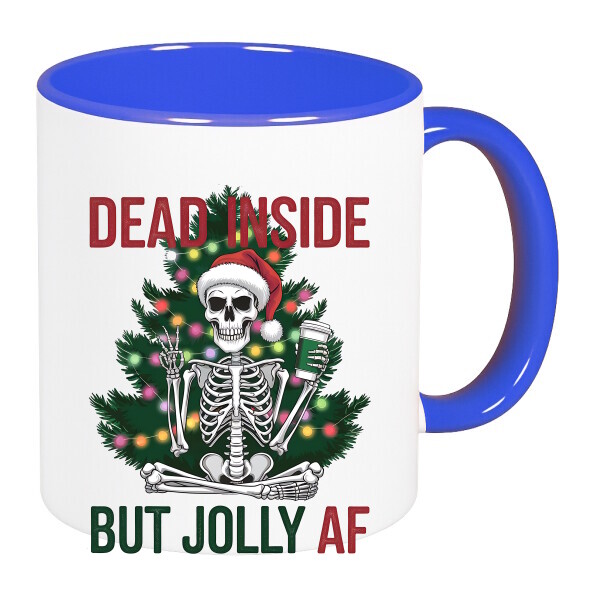 Színes fülű és belsejű bögre