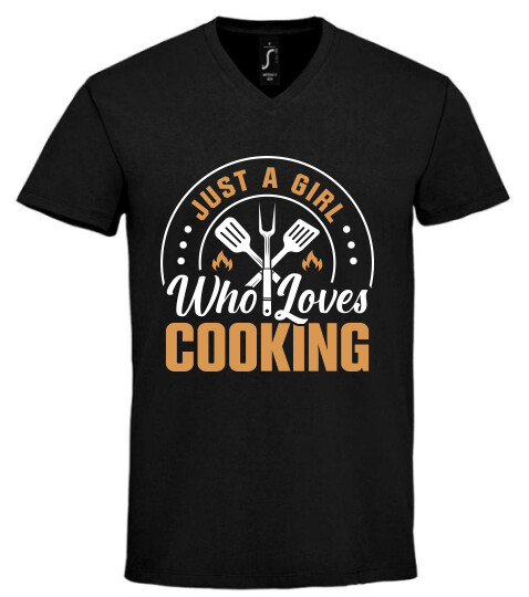 Unisex V nyakú póló