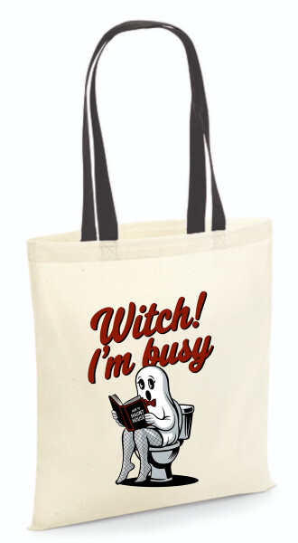 Vászontáska - színes fülű 