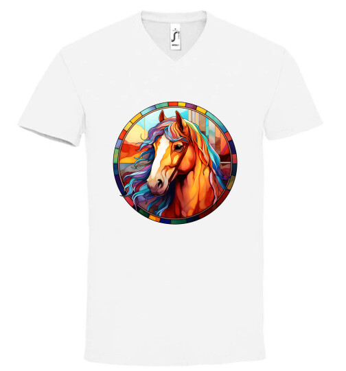 Unisex V nyakú póló