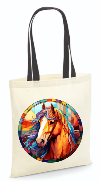 Vászontáska - színes fülű 