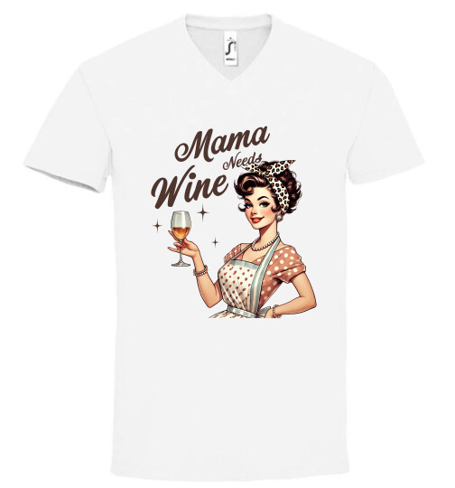 Unisex V nyakú póló