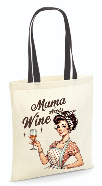 Vászontáska - színes fülű 