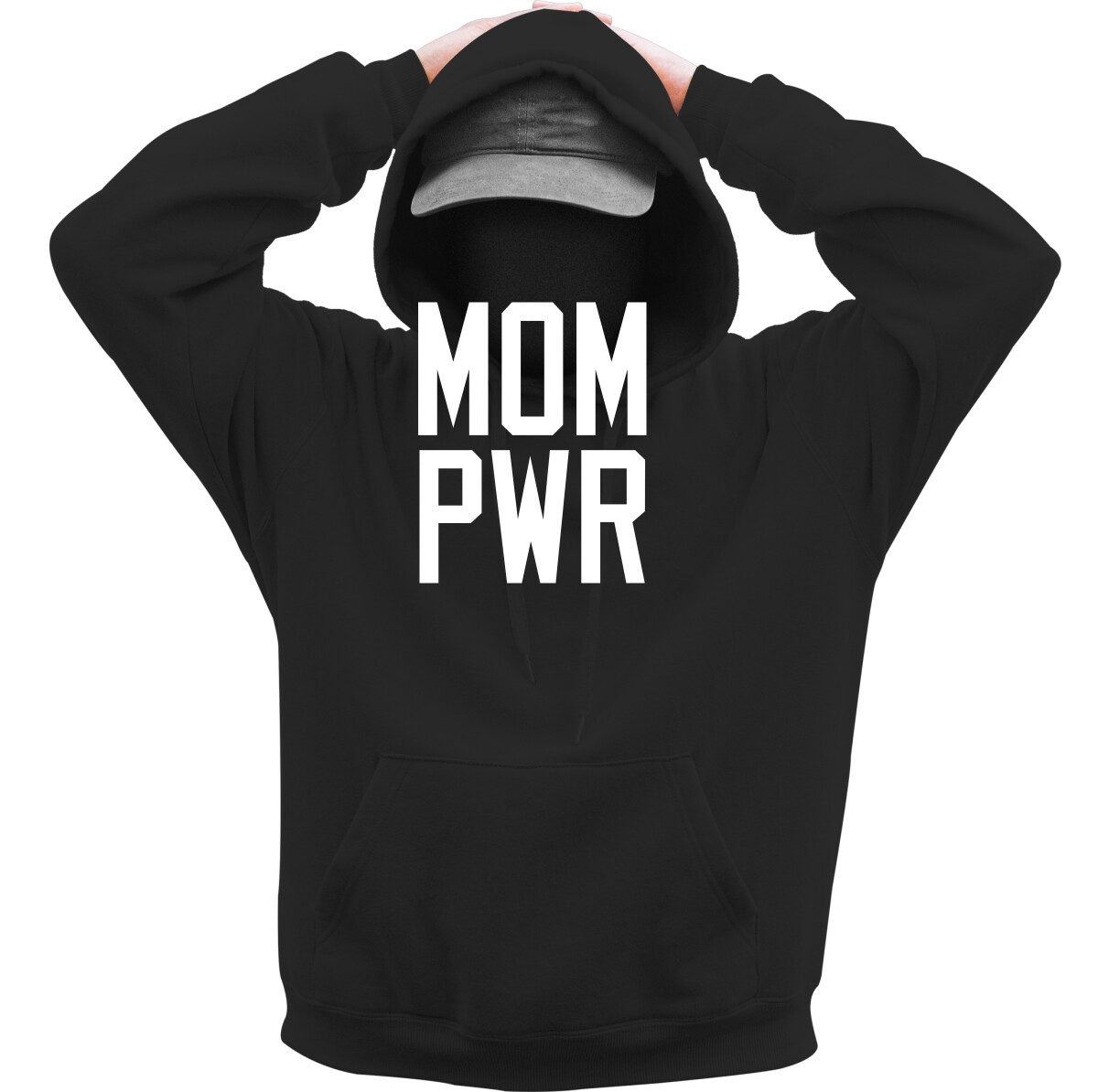 Kapucnis belebújós pulóver