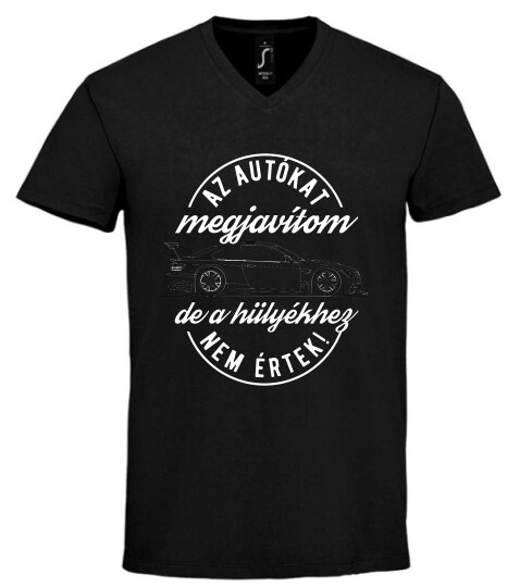 Unisex V nyakú póló