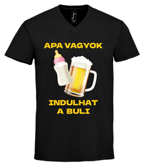 Unisex V nyakú póló