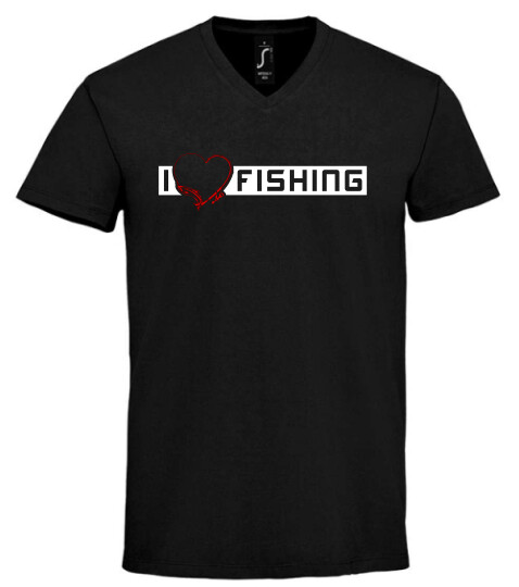 Unisex V nyakú póló