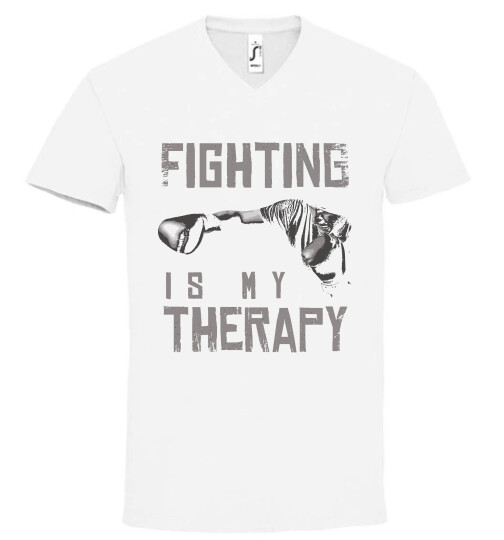 Unisex V nyakú póló