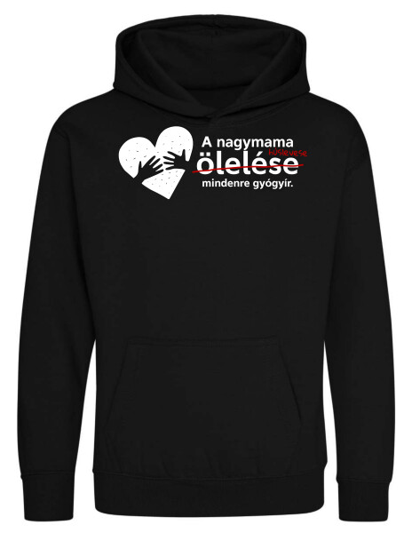 Kapucnis belebújós gyerek pulóver