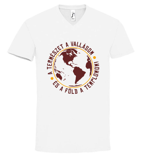 Unisex V nyakú póló
