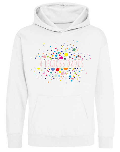 Kapucnis belebújós gyerek pulóver