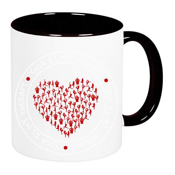 Színes fülű és belsejű bögre