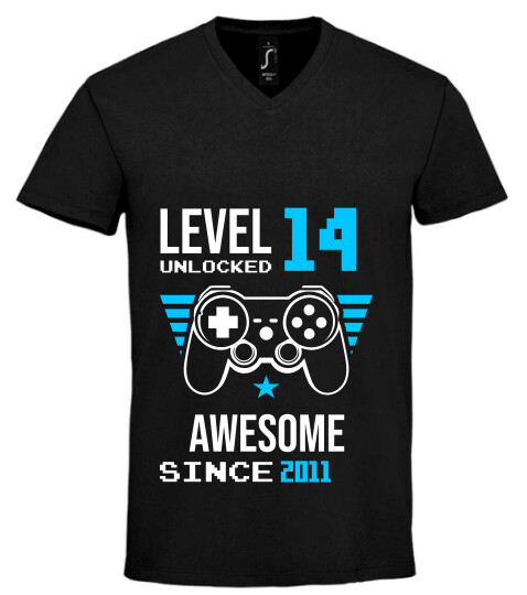 Unisex V nyakú póló