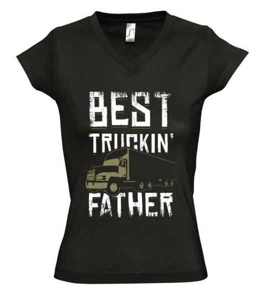 Női V nyakú póló