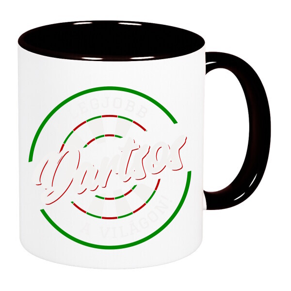 Színes fülű és belsejű bögre