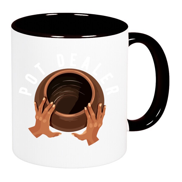 Színes fülű és belsejű bögre