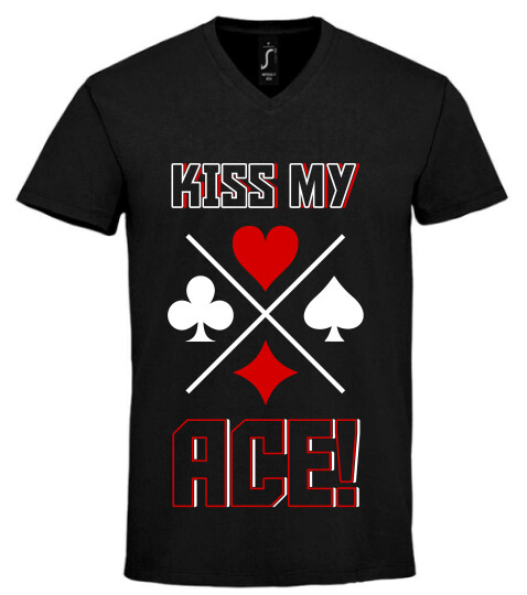 Unisex V nyakú póló