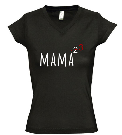 Női V nyakú póló