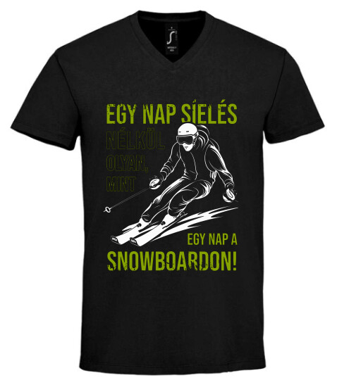 Unisex V nyakú póló