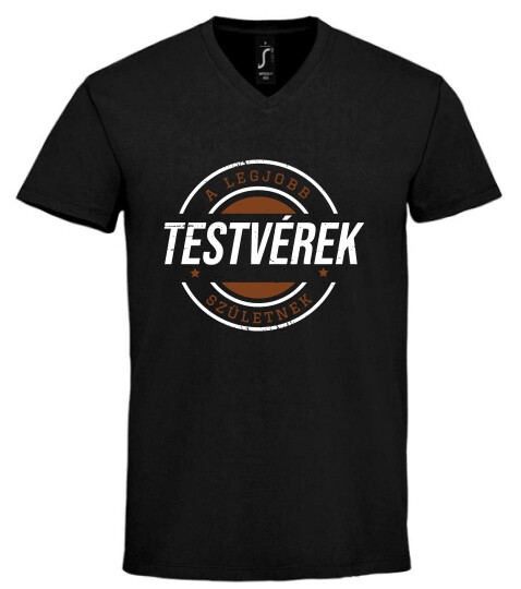 Unisex V nyakú póló