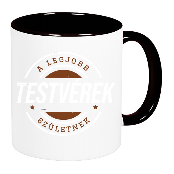 Színes fülű és belsejű bögre