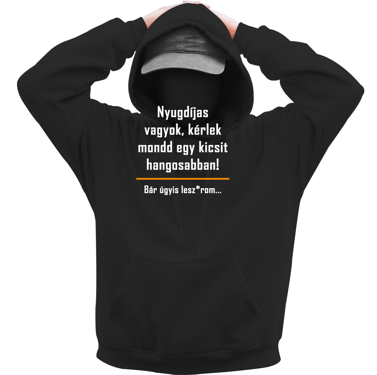 Kapucnis belebújós pulóver