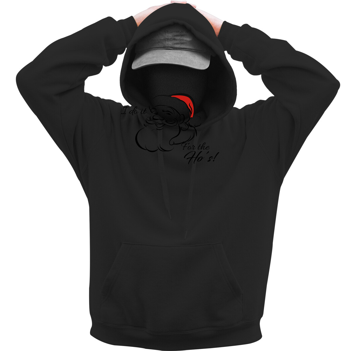 Kapucnis belebújós pulóver