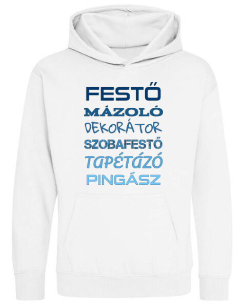 Kapucnis belebújós gyerek pulóver