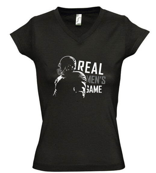 Női V nyakú póló