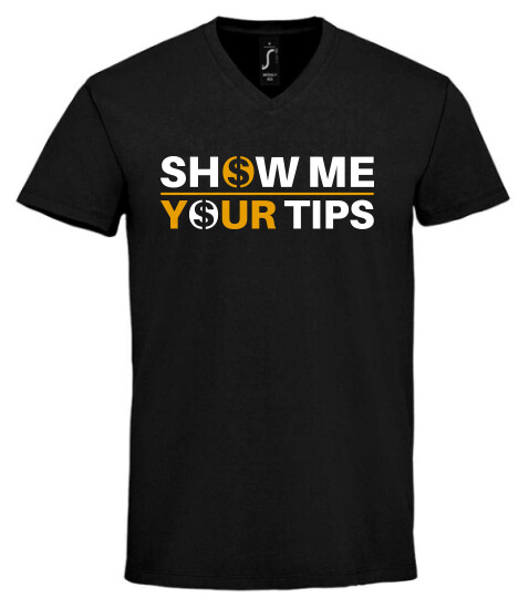 Unisex V nyakú póló