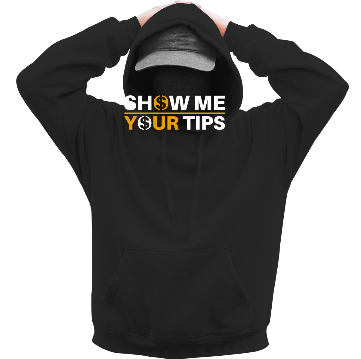 Kapucnis belebújós pulóver