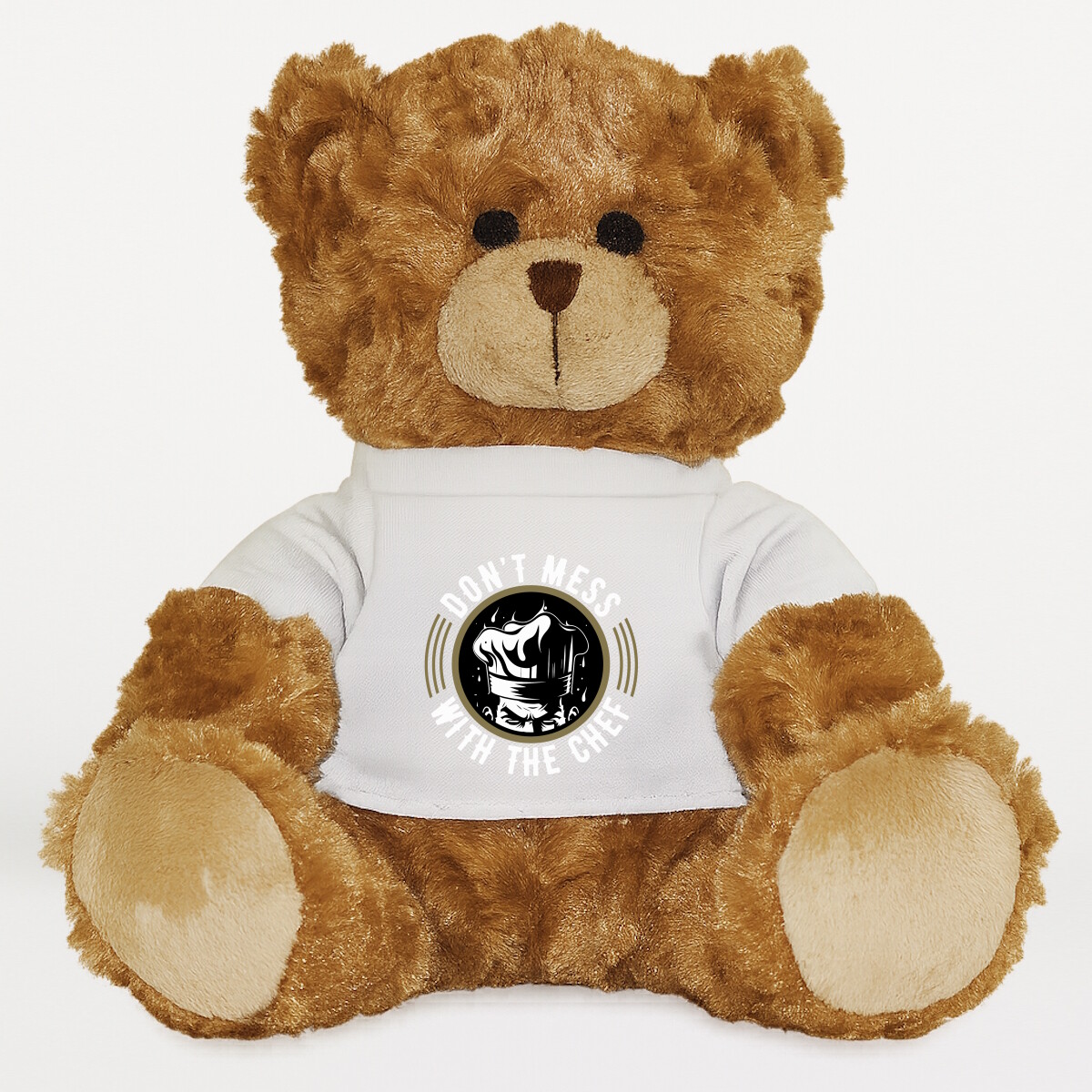 Plüssmaci egyedi pólóval