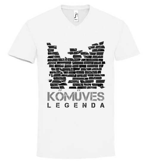 Unisex V nyakú póló