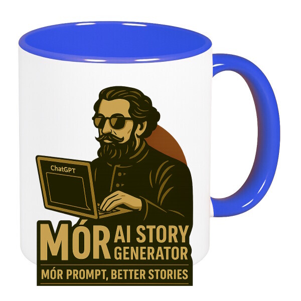 Színes fülű és belsejű bögre