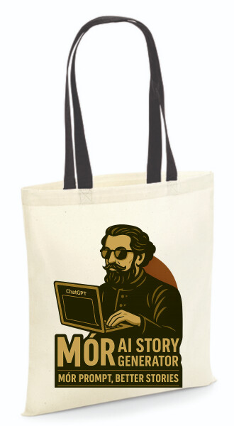 Vászontáska - színes fülű 