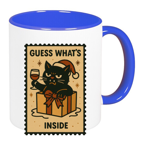 Színes fülű és belsejű bögre