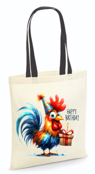 Vászontáska - színes fülű 