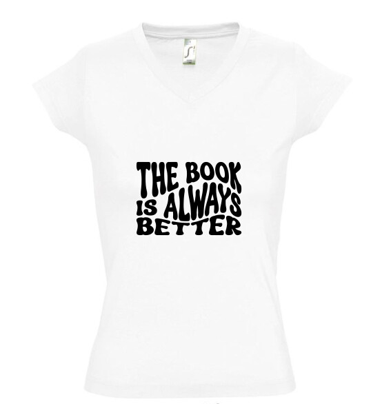 Női V nyakú póló