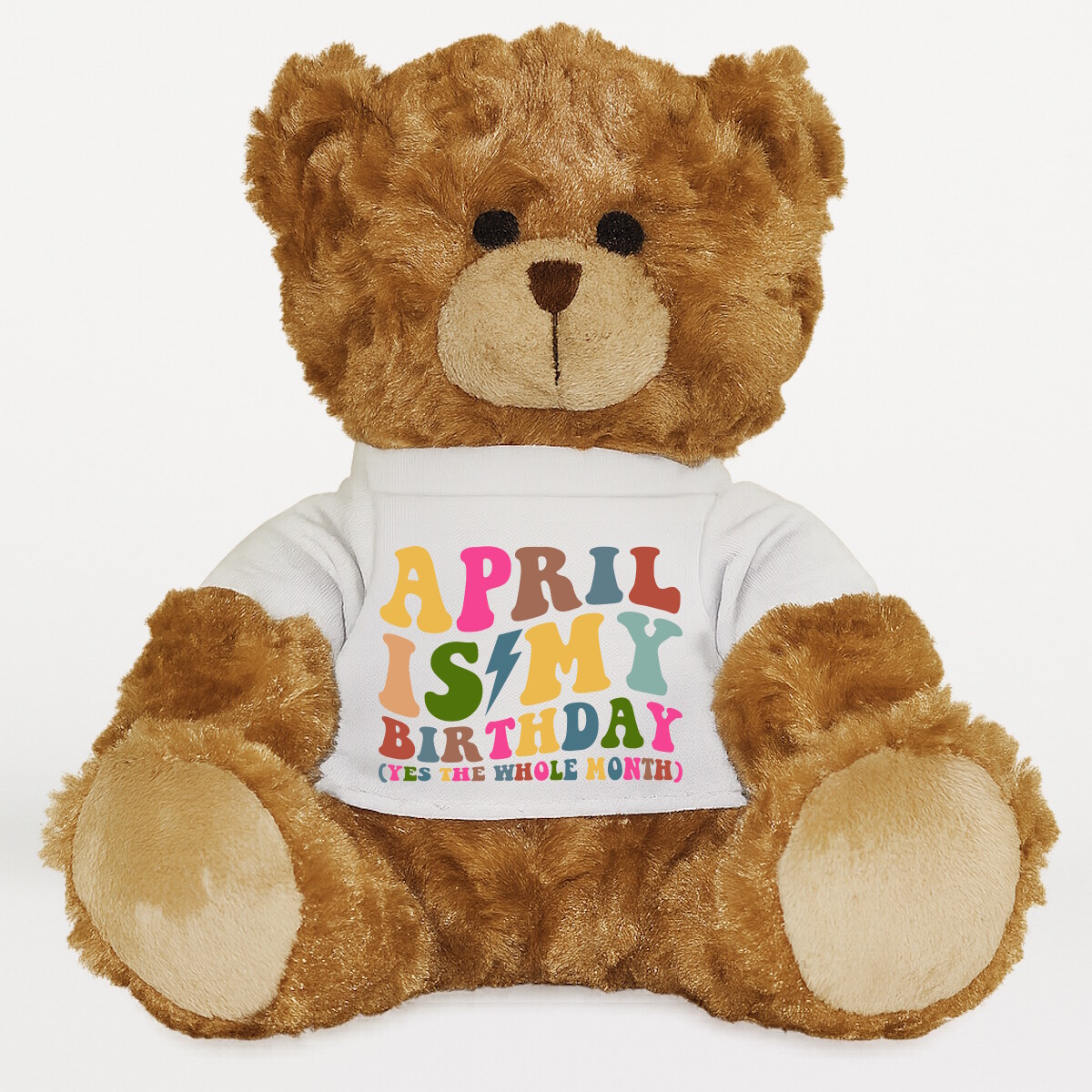 Plüssmaci egyedi pólóval