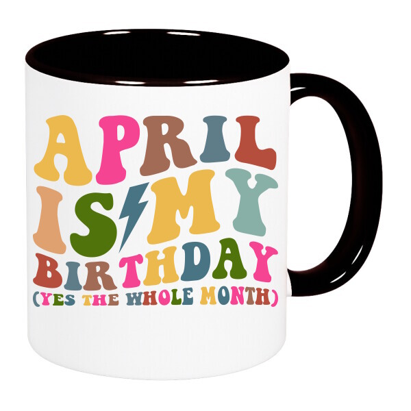 Színes fülű és belsejű bögre