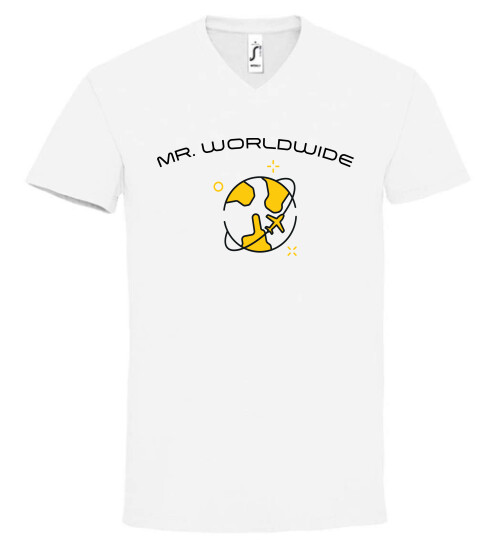 Unisex V nyakú póló