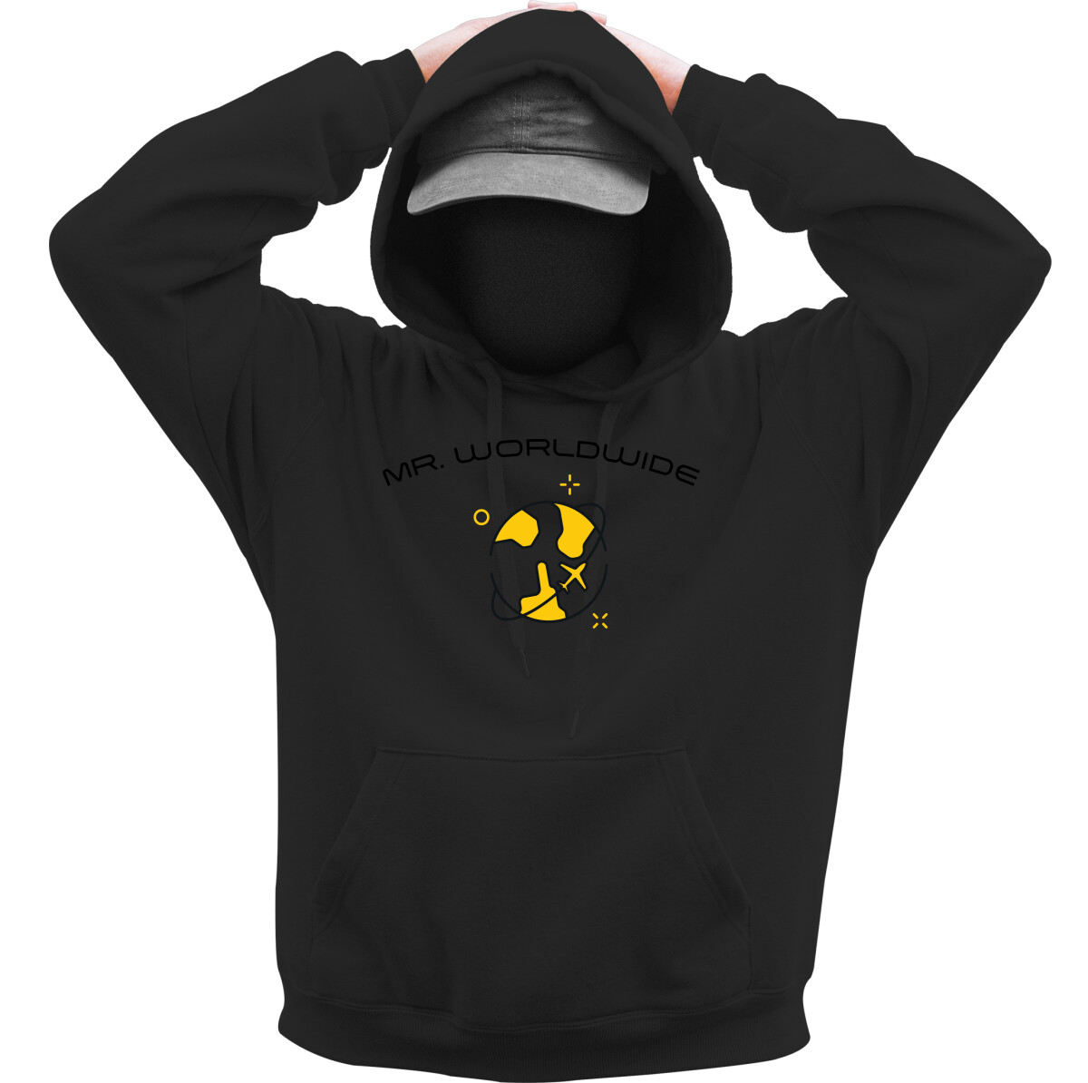 Kapucnis belebújós pulóver