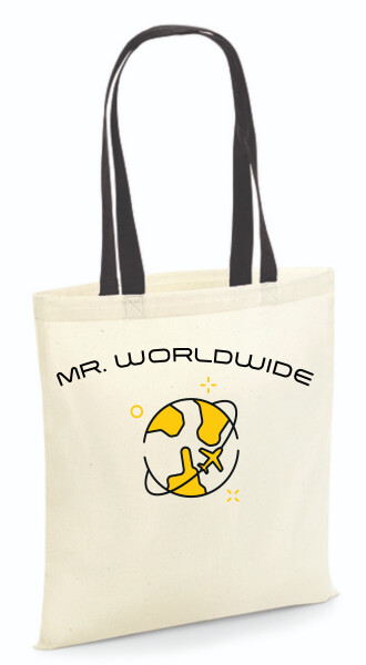 Vászontáska - színes fülű 