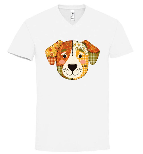 Unisex V nyakú póló