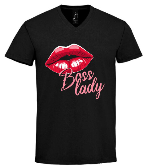 Unisex V nyakú póló